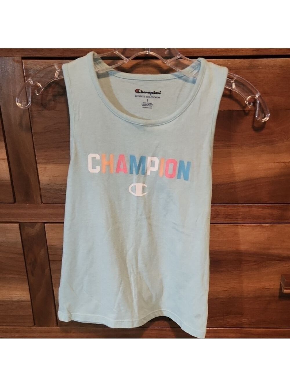 Champion Blue Tank Top Lightweight Athletic Wear